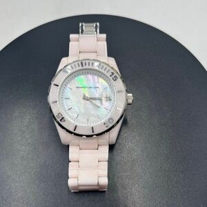 Kenneth Jay lane KJL Vintage Pale Pink Ceramic 3000 series Womens Wrist Watch